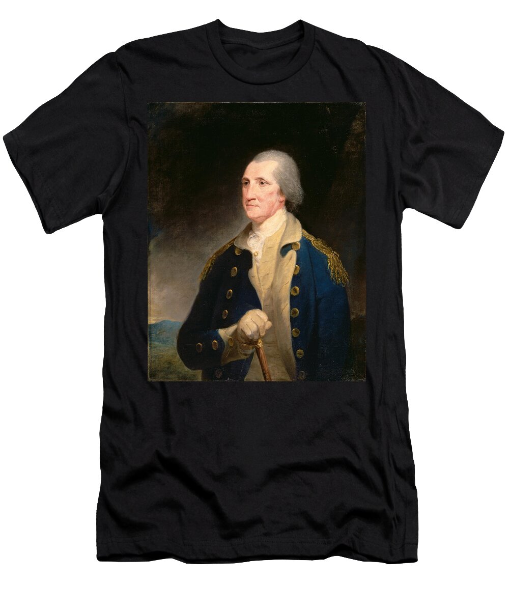 Robert Edge Pine T-Shirt featuring the painting Portrait of George Washington by Robert Edge Pine
