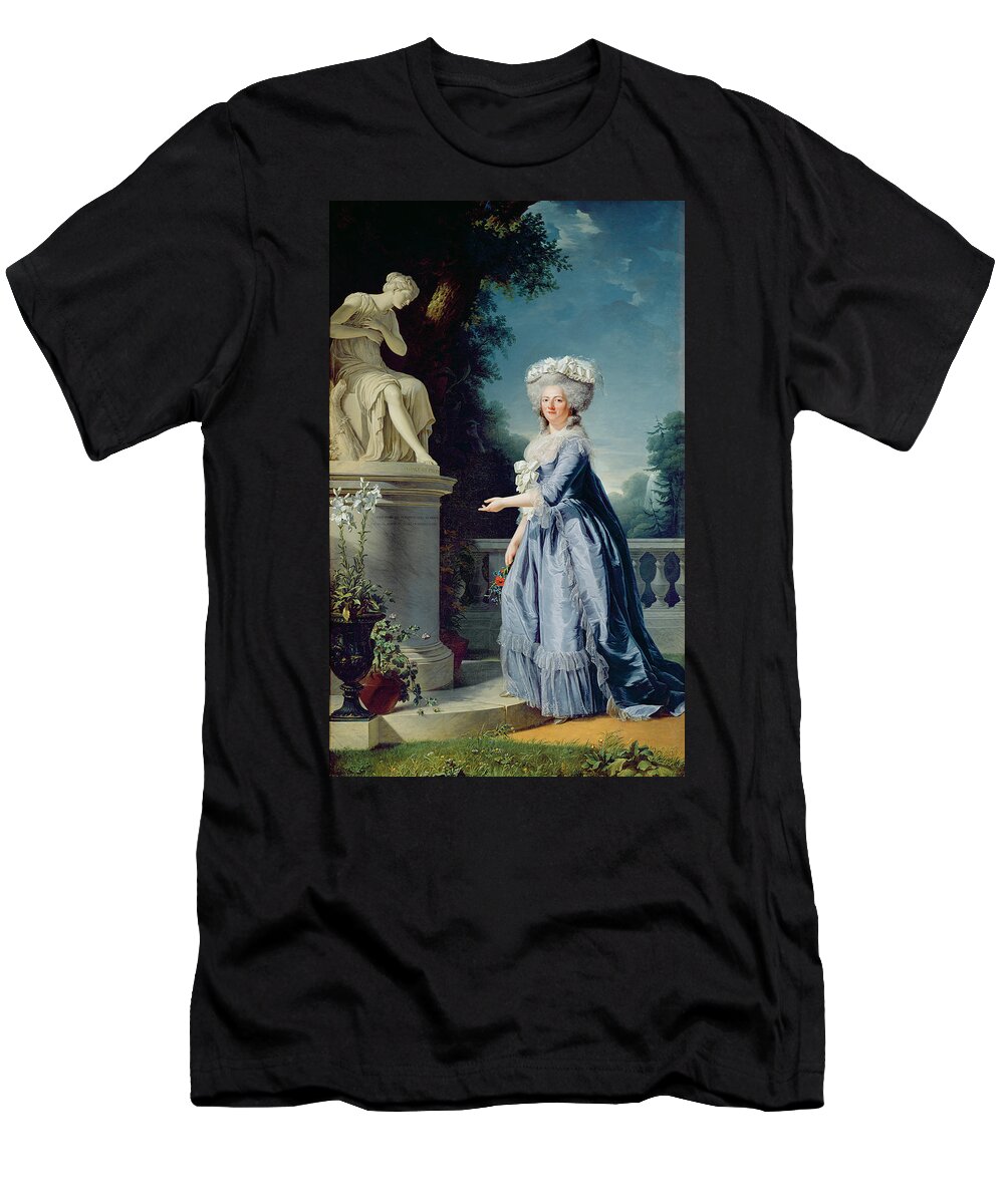 Portrait T-Shirt featuring the painting Portrait of Marie-Louise Victoire de France by Adelaide Labille-Guiard