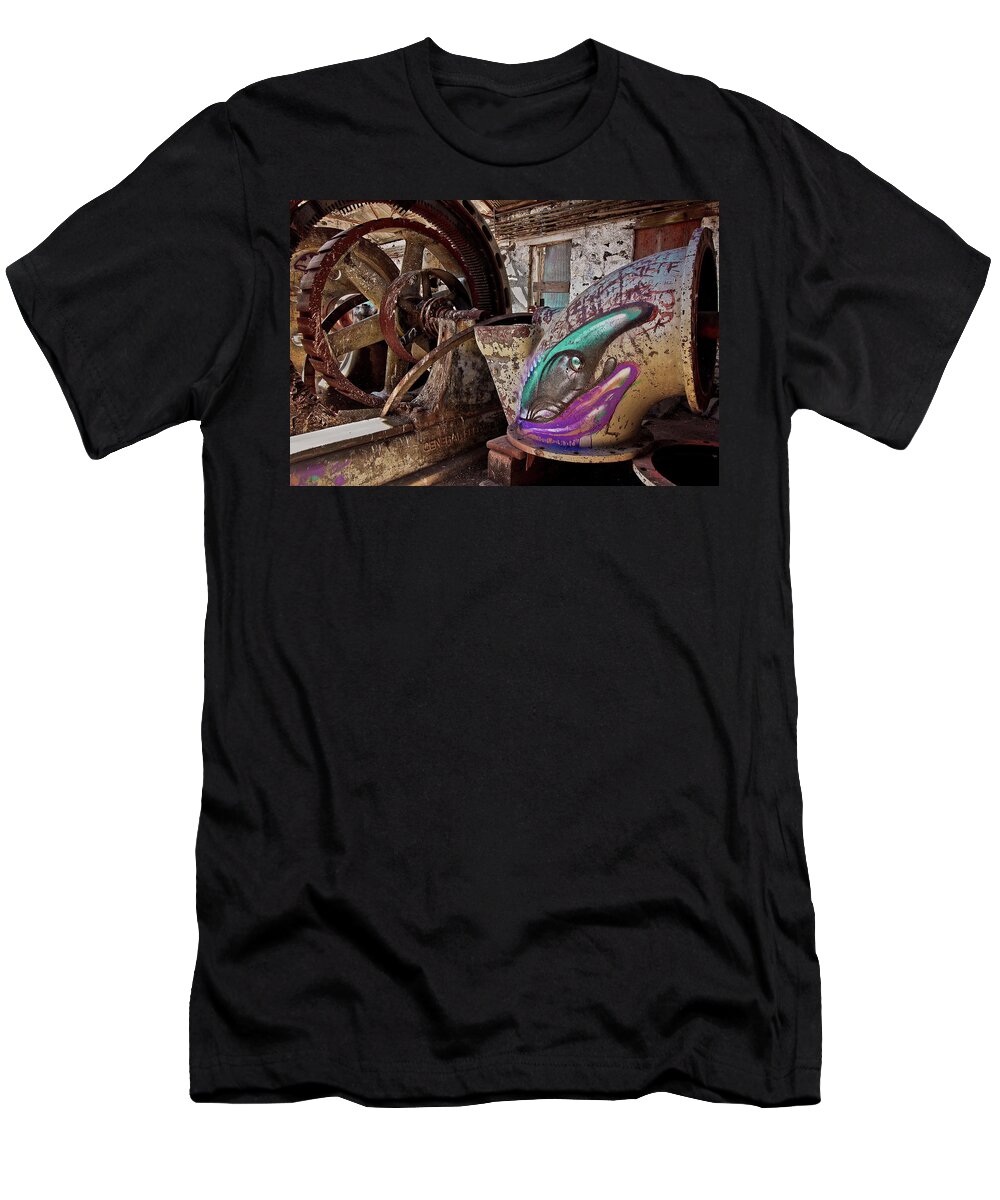 Claw T-Shirt featuring the photograph Power graffiti by Hans Franchesco