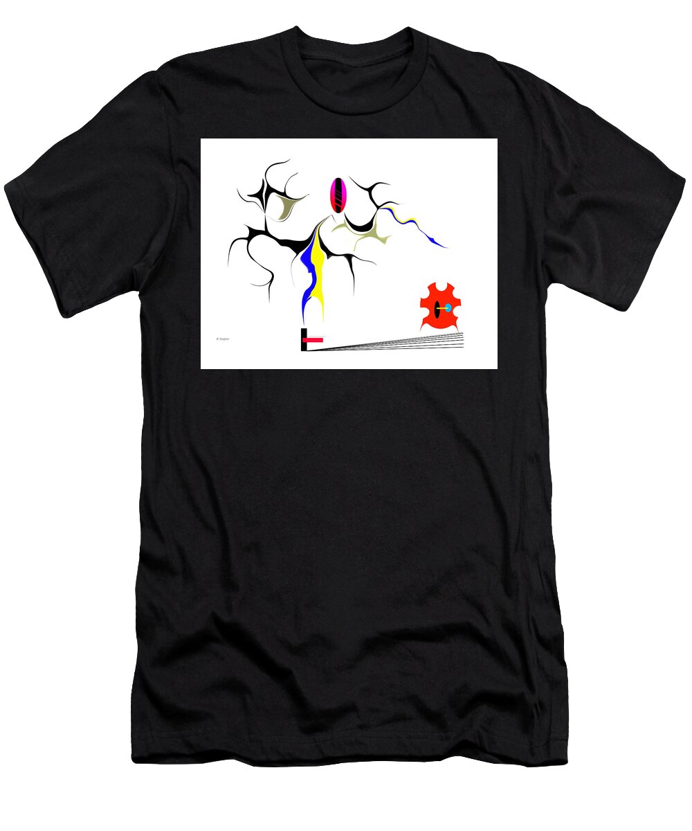 Abstract T-Shirt featuring the painting Precarious Study No.7 by Joe Dagher