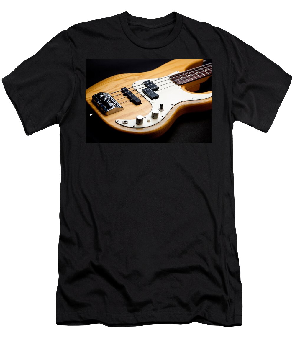 Bass Guitar T-Shirt featuring the photograph Precision by Peter Tellone