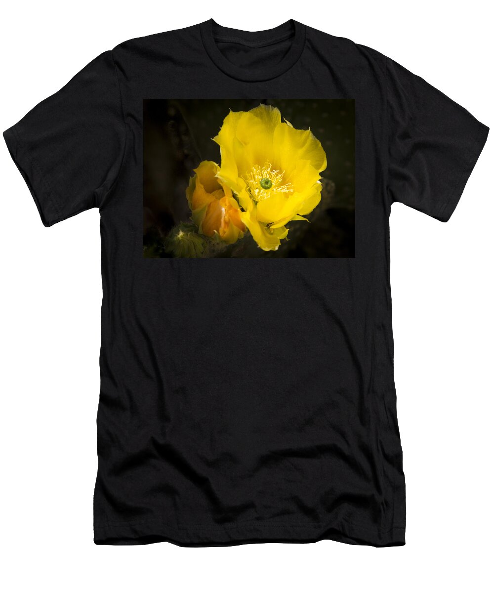 Cactus Flower T-Shirt featuring the photograph Prickly Pear Cactus Bloom by Jean Noren