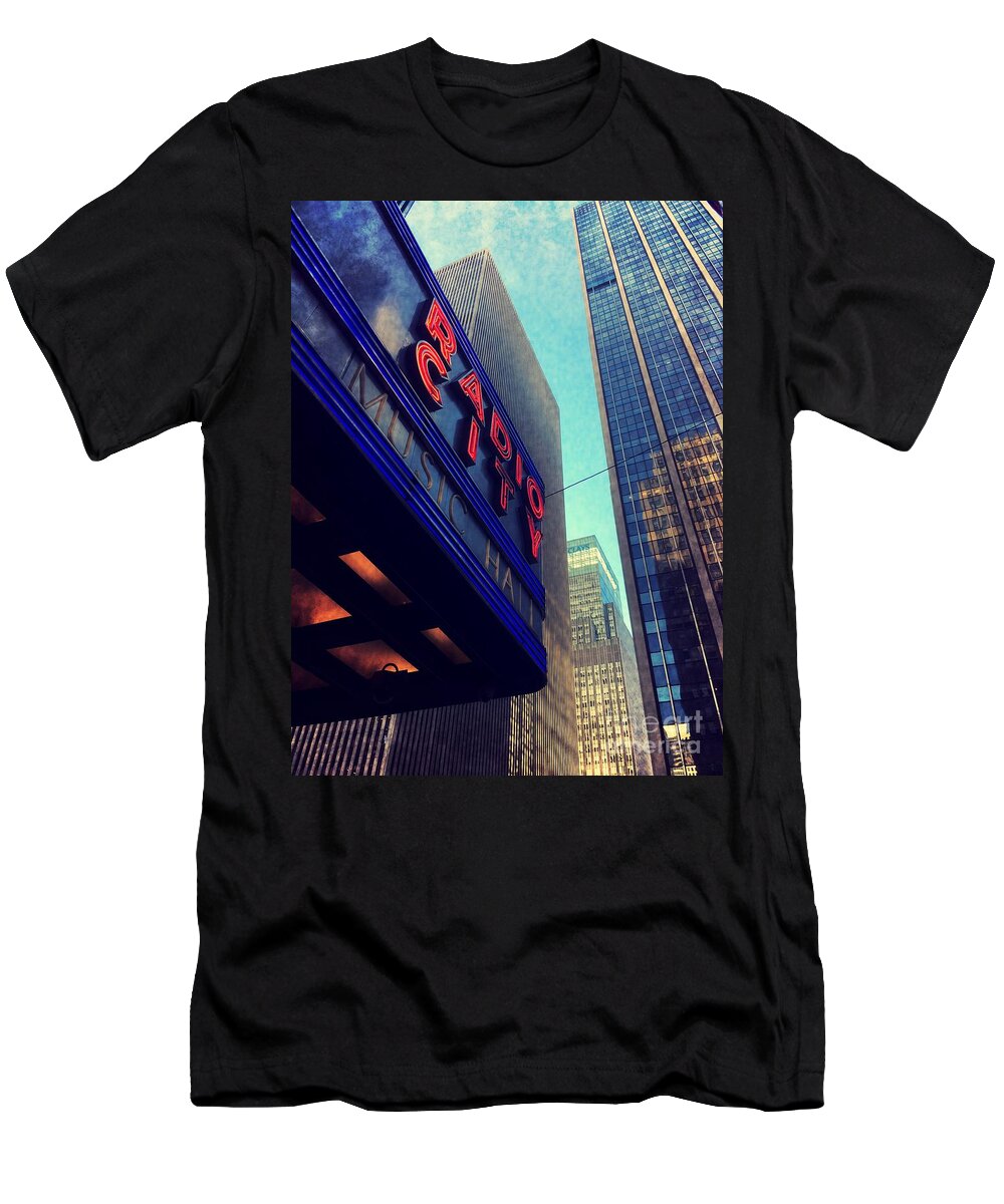Radio City T-Shirt featuring the photograph Radio City by Onedayoneimage Photography