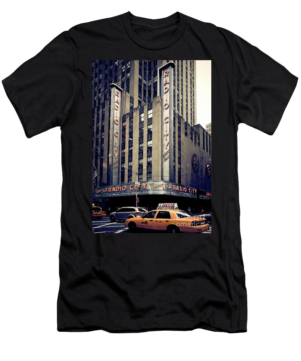Nyc T-Shirt featuring the photograph Radio City by RicharD Murphy
