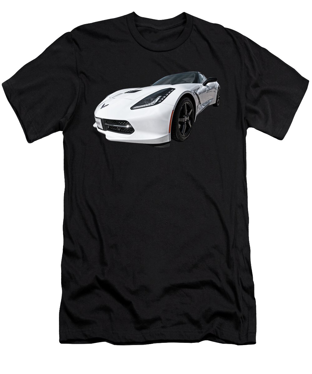 Corvette Stingray T-Shirt featuring the photograph Ray Of Light - Corvette Stingray by Gill Billington