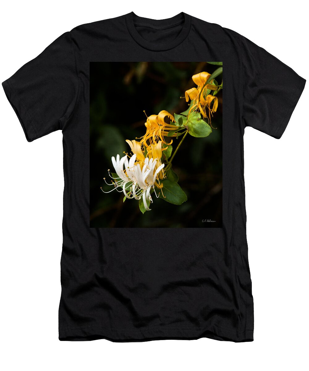 Flowers T-Shirt featuring the photograph Reaching by Christopher Holmes