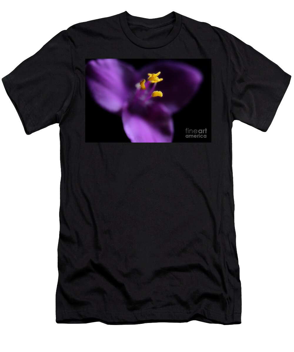 Purple Heart Flower T-Shirt featuring the photograph Reaching by Michael Eingle