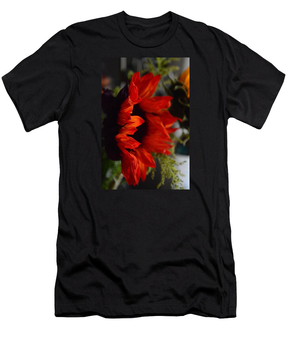 Red T-Shirt featuring the photograph Red Flower by Whispering Peaks Photography