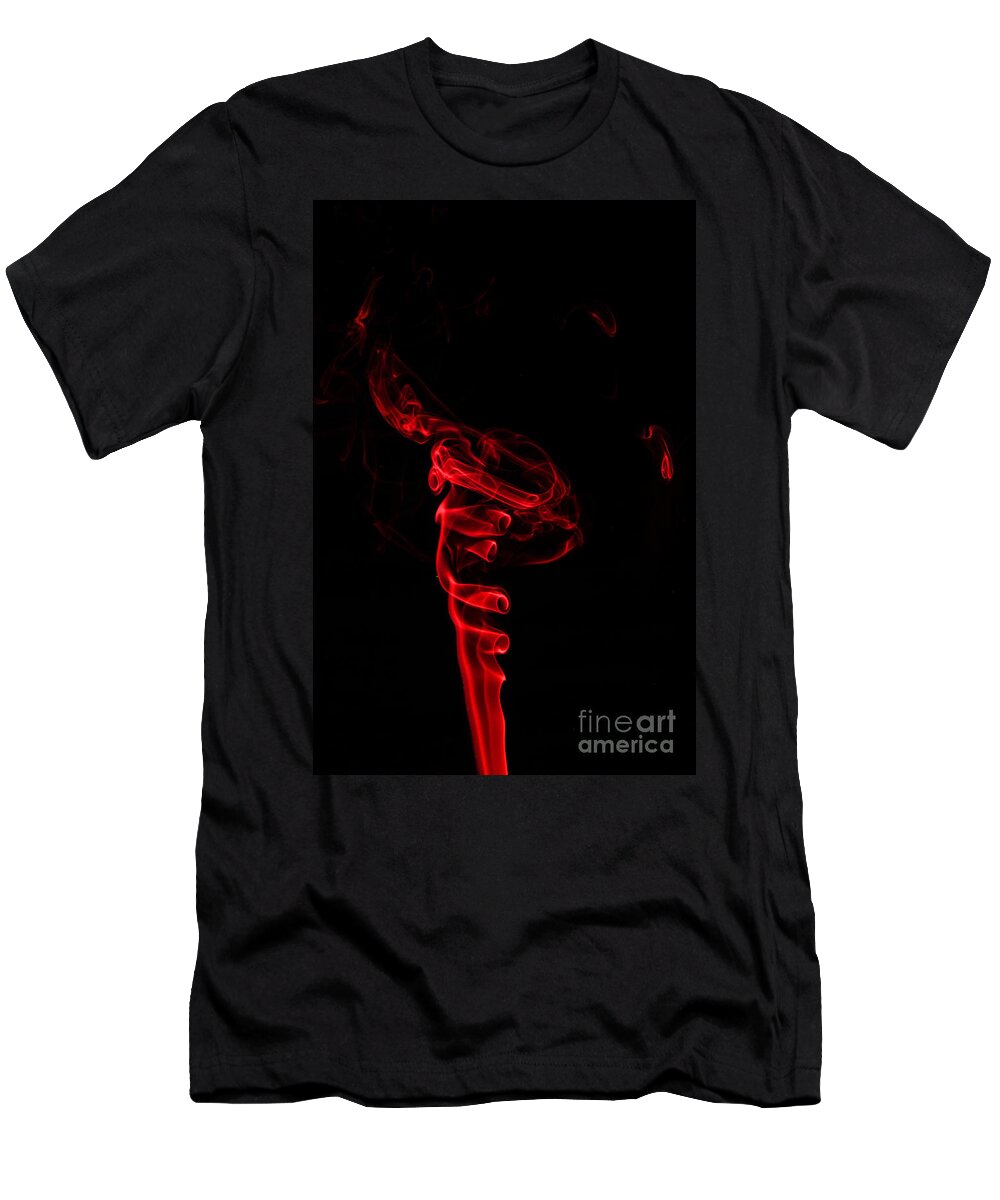 Abstract T-Shirt featuring the photograph Red Four by Steve Purnell