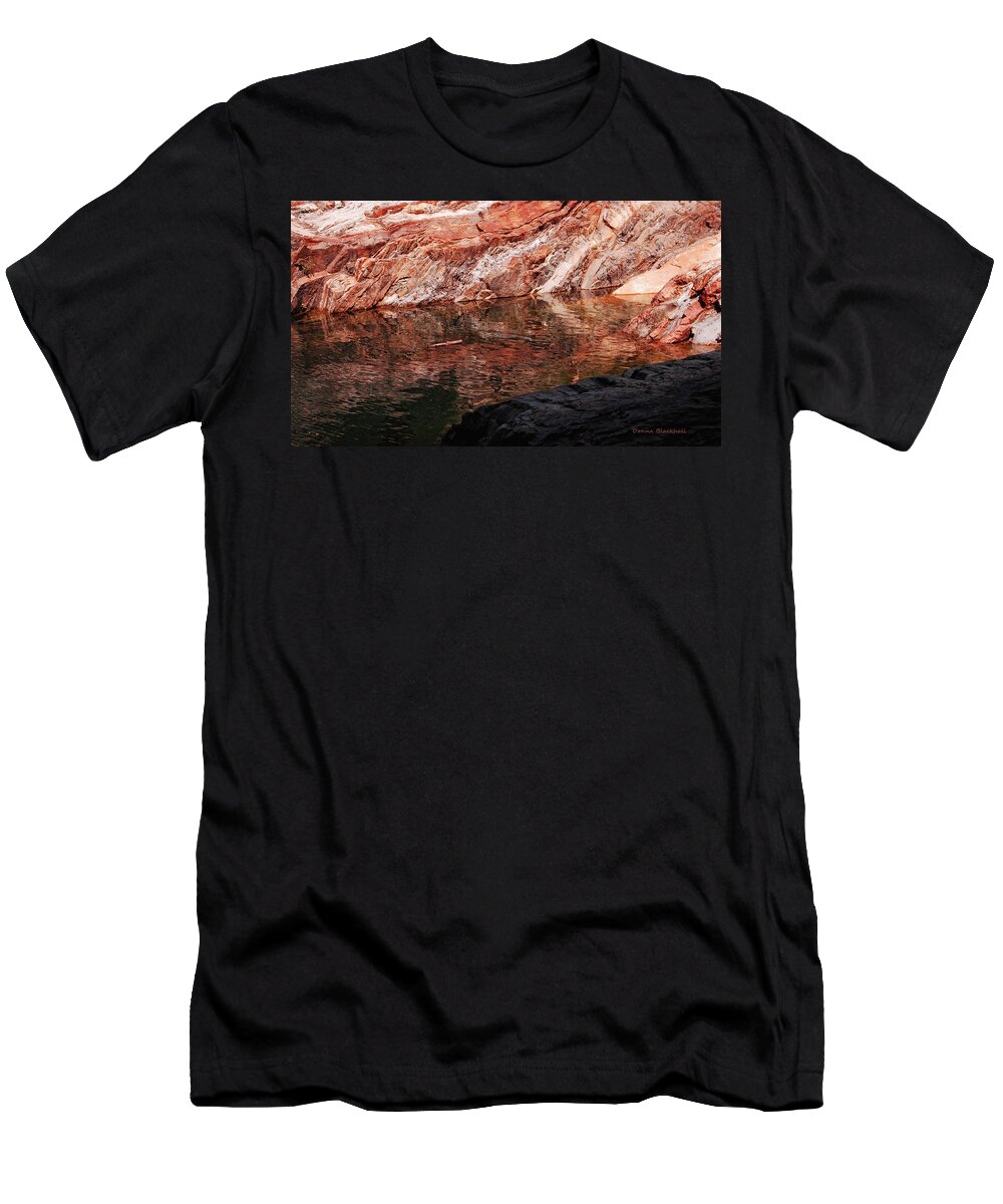 Yuba River T-Shirt featuring the photograph Red River by Donna Blackhall