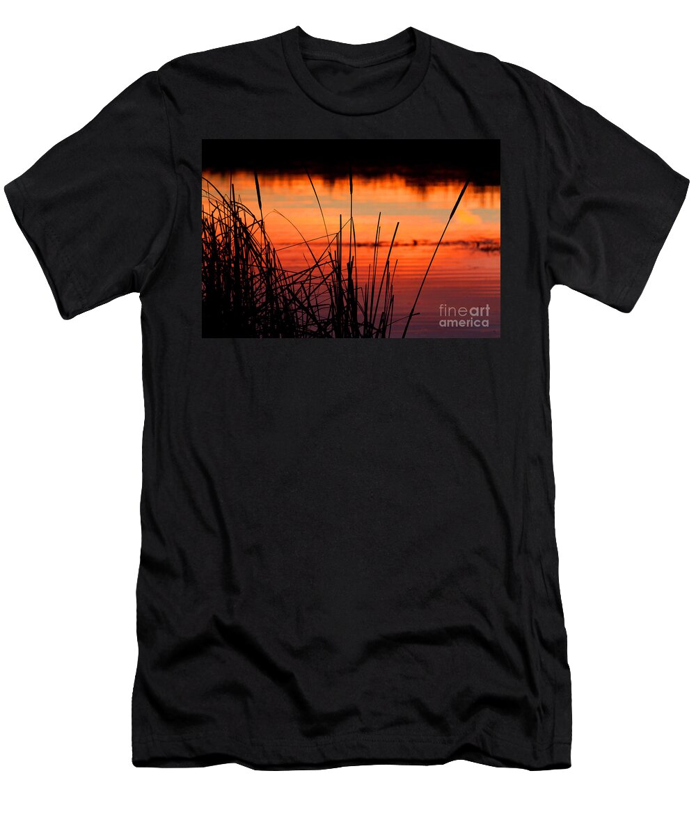 Sunsets T-Shirt featuring the photograph Red Skies by Jim Garrison