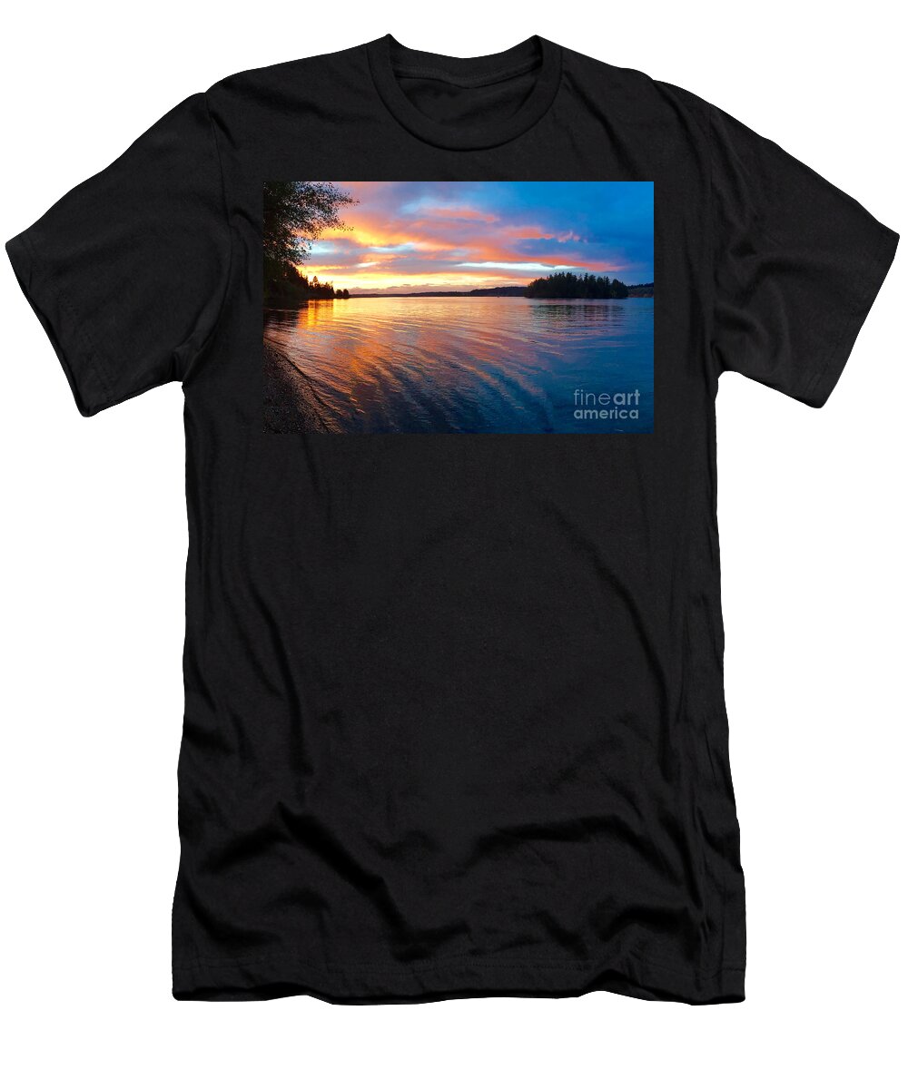 Photography T-Shirt featuring the photograph Red Sky at Night by Sean Griffin