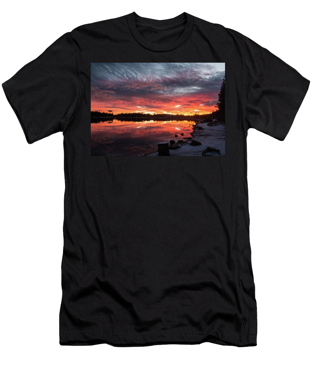 Lake T-Shirt featuring the photograph Reward by Alex Lapidus