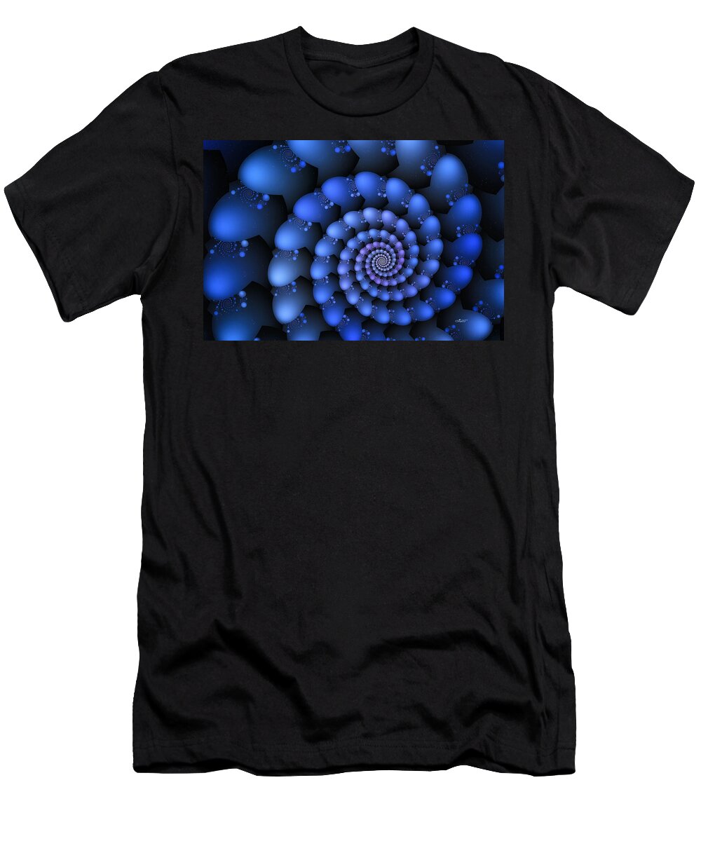 Fractal T-Shirt featuring the digital art Rhythm of the Night by Jutta Maria Pusl