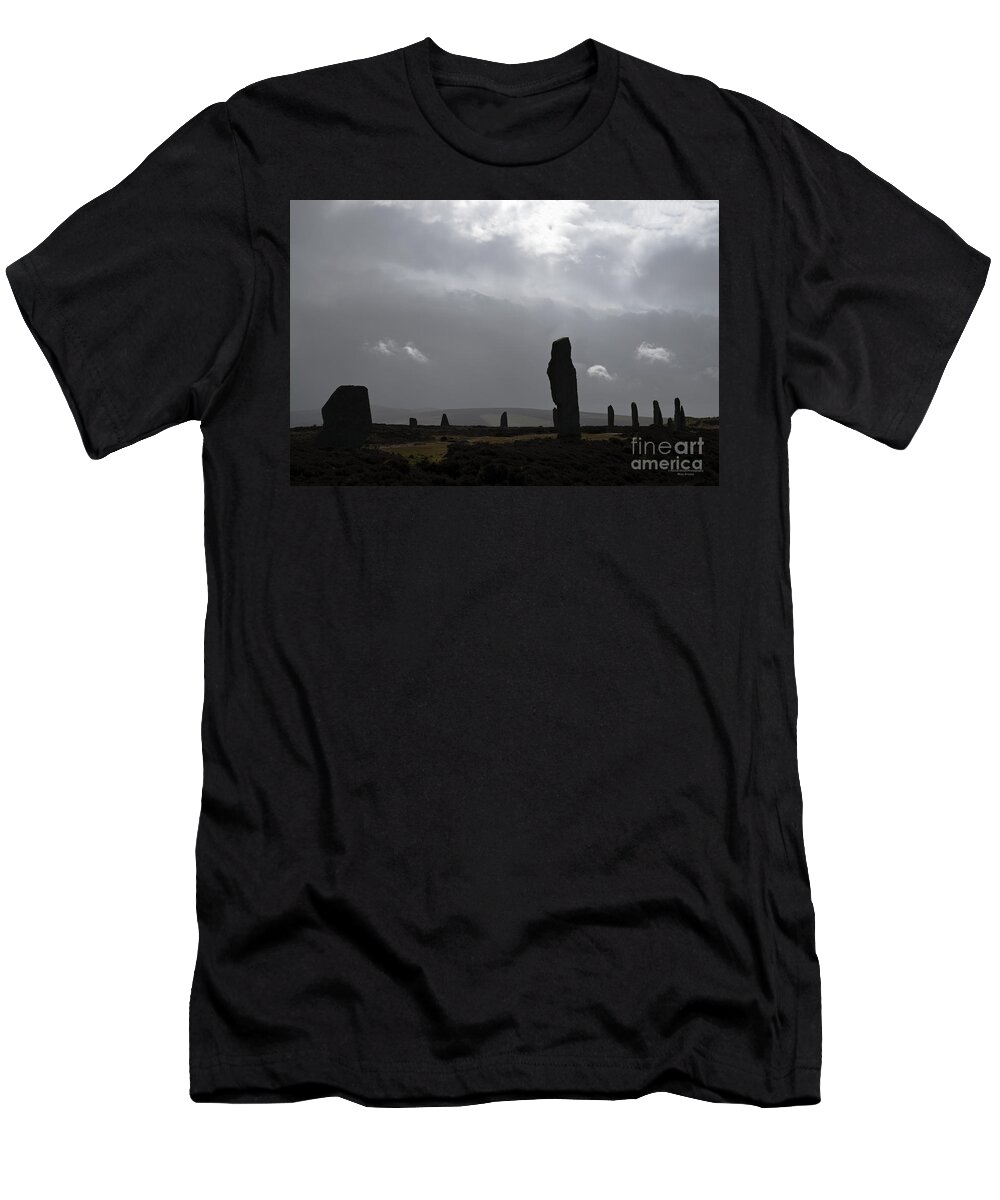 Horizontal T-Shirt featuring the photograph Ring of Brodgar Orkney Scotland #1 by Patrick McGill