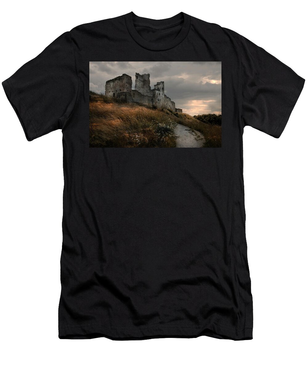 Castle T-Shirt featuring the photograph Ruined castle in Rakvere by Jaroslaw Blaminsky