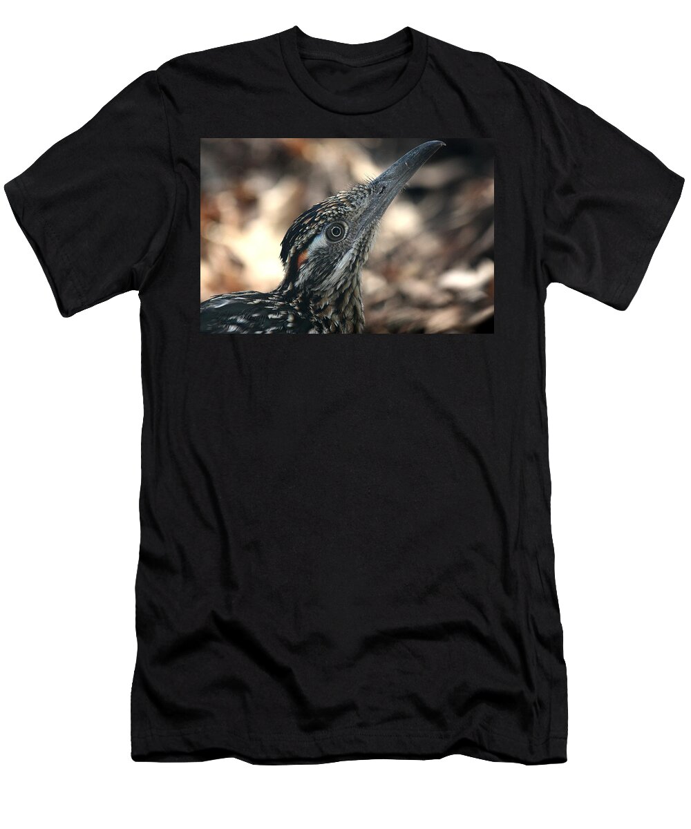 Nature T-Shirt featuring the photograph Roadrunner Close-Up by Sheila Brown