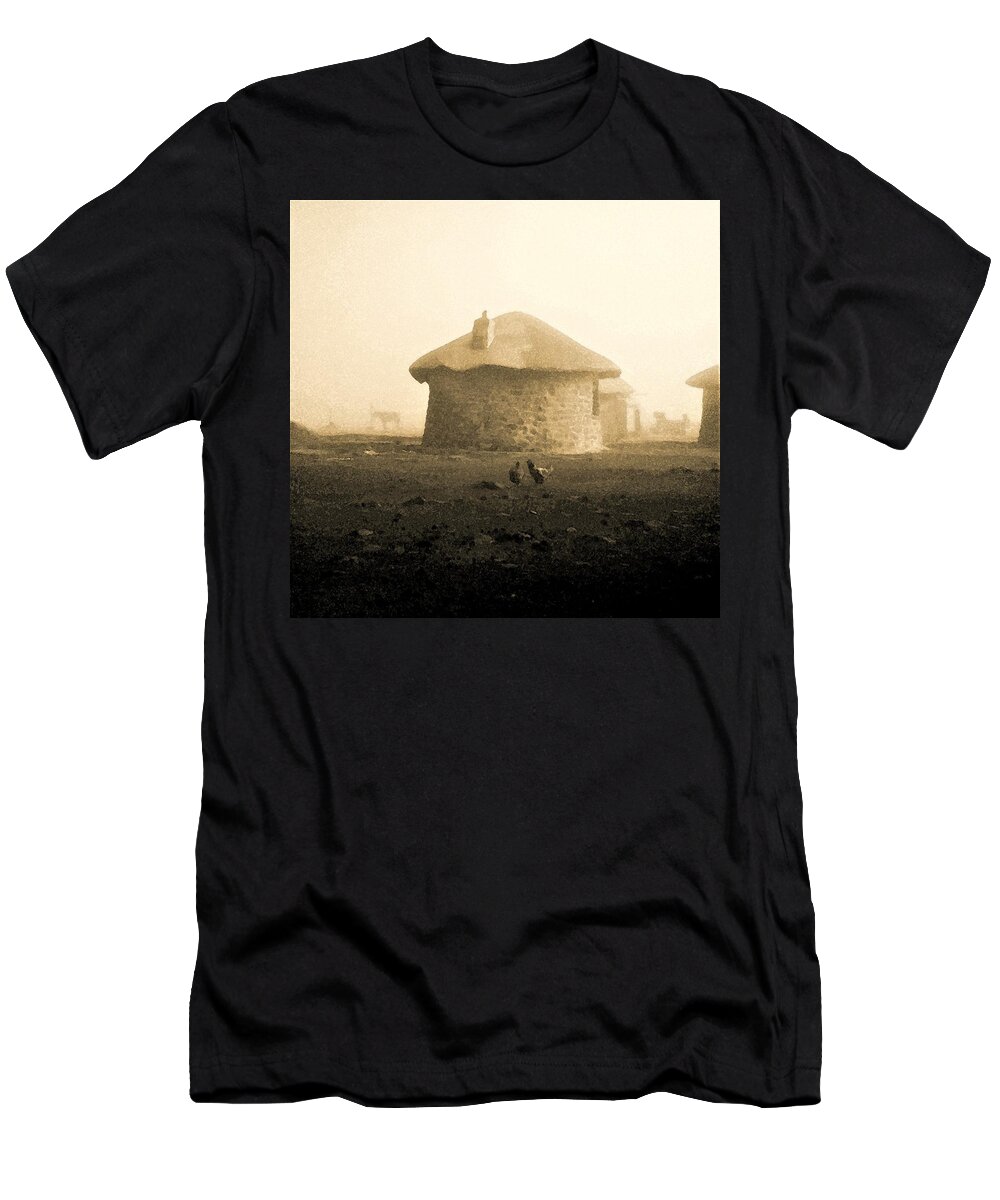 Rondavel T-Shirt featuring the photograph Rondavel in Lesotho by Susie Rieple