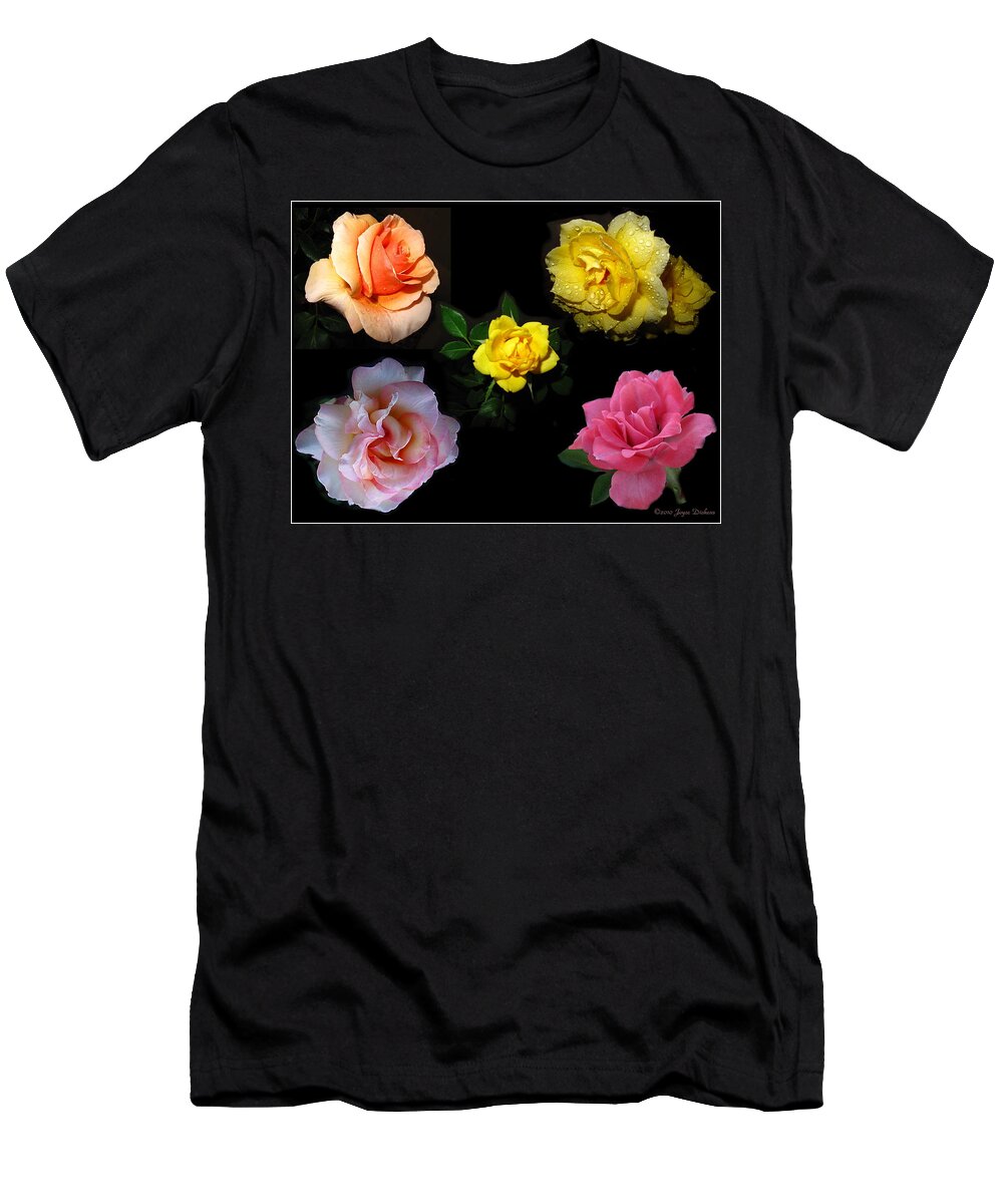 Rose T-Shirt featuring the photograph Roses Beautiful by Joyce Dickens