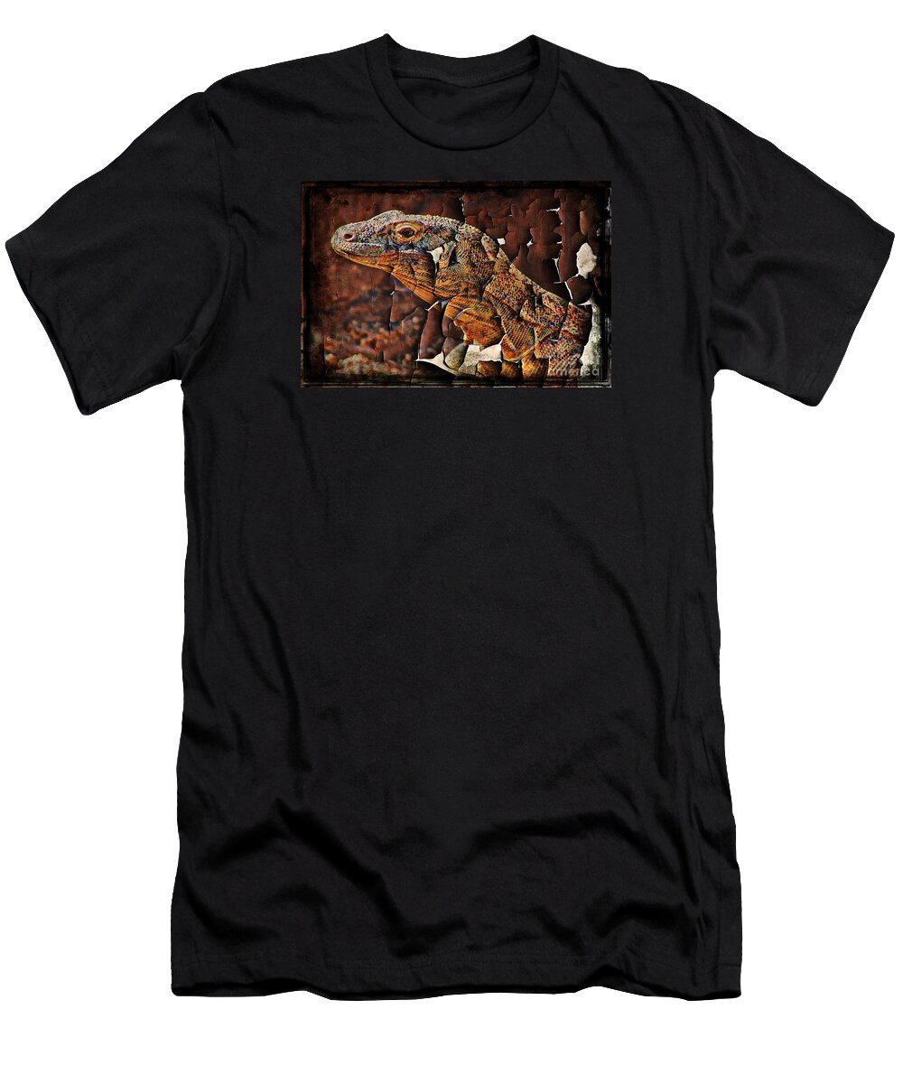 Komodo T-Shirt featuring the photograph Rough Stuff by Clare Bevan