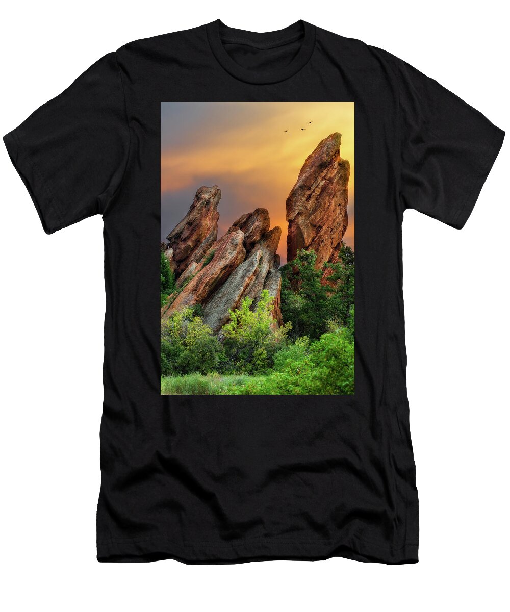 Colorado T-Shirt featuring the photograph Roxborough by John Strong