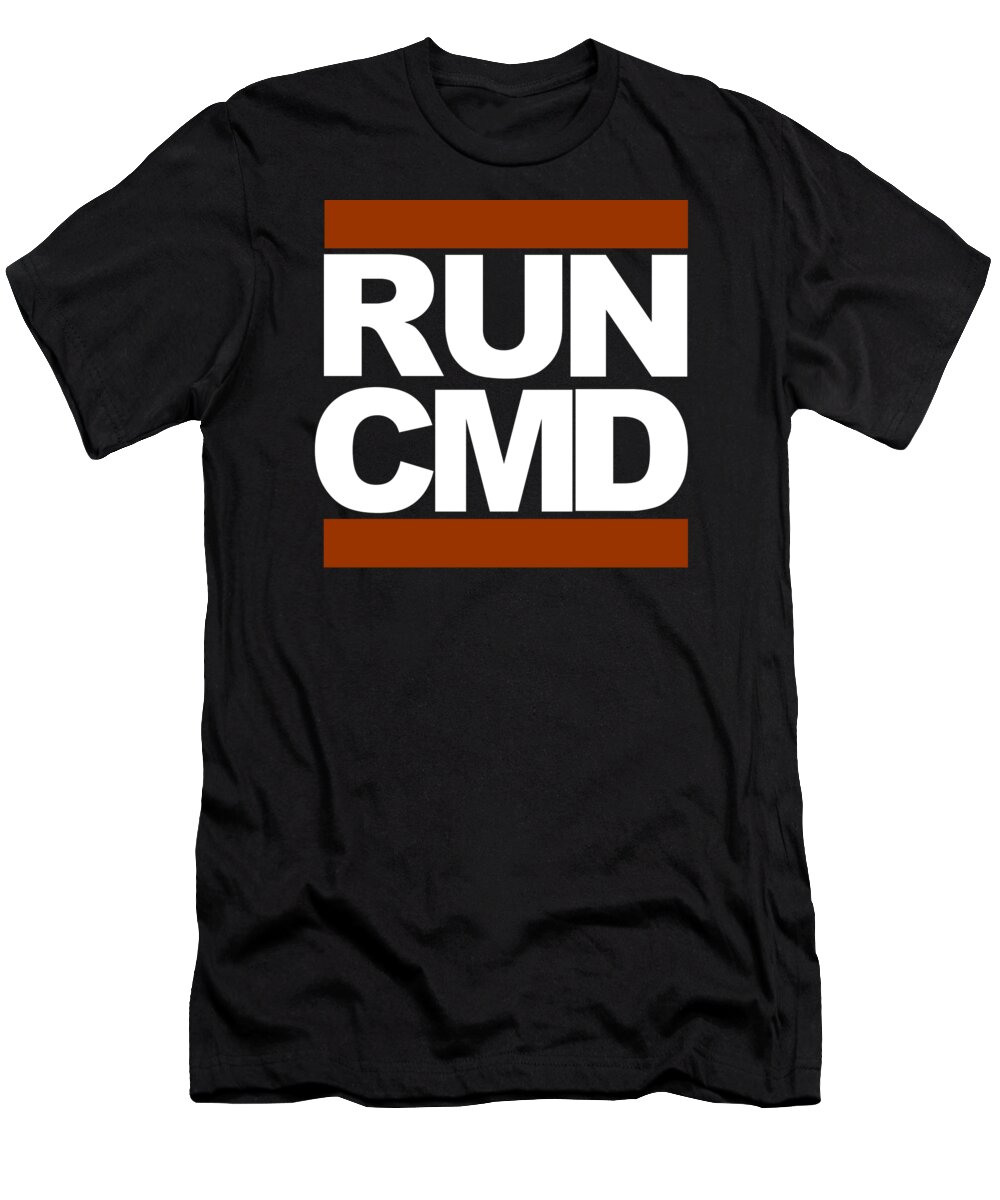 Run Command T-Shirt featuring the photograph Run CMD by Darryl Dalton