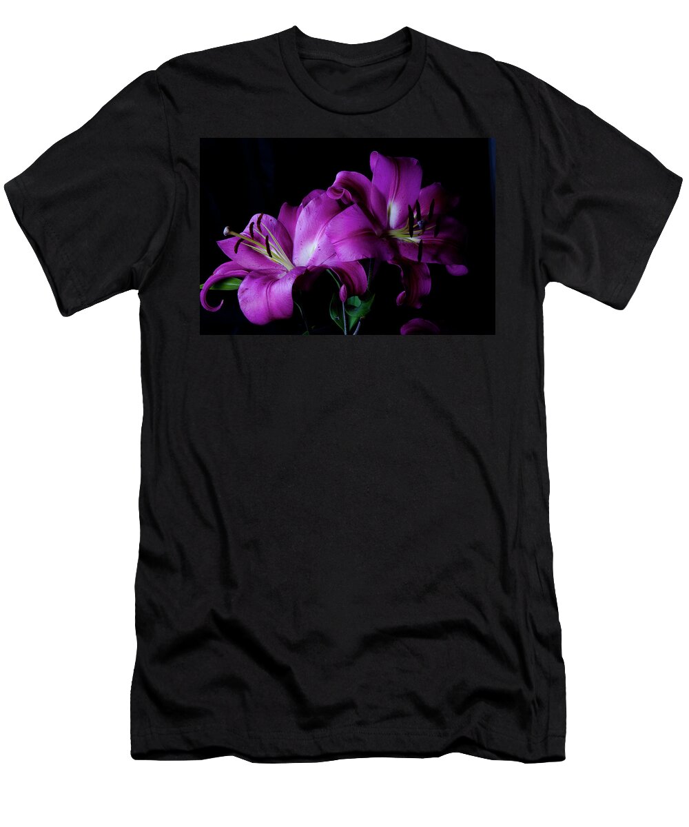 Lillies T-Shirt featuring the photograph Sad but Pretty by Monte Arnold