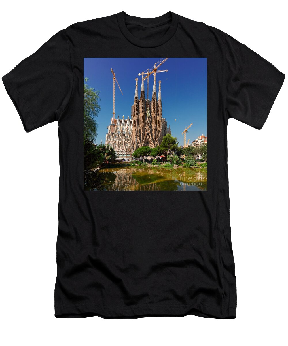 Barcelona T-Shirt featuring the photograph Sagrada Familia by Anastasy Yarmolovich