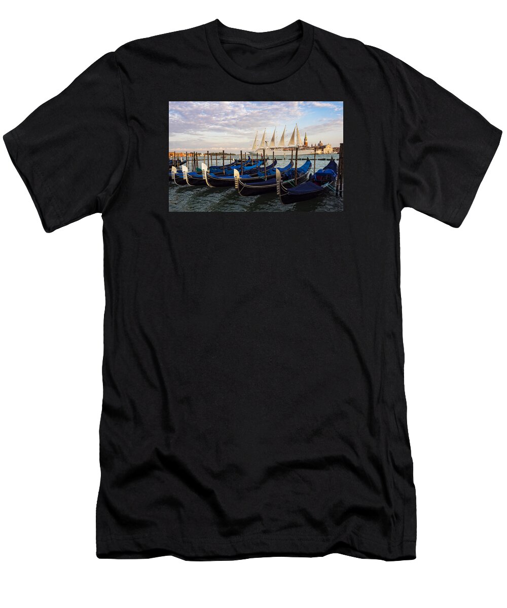 Venice T-Shirt featuring the photograph Sailing from Venice by David Kay