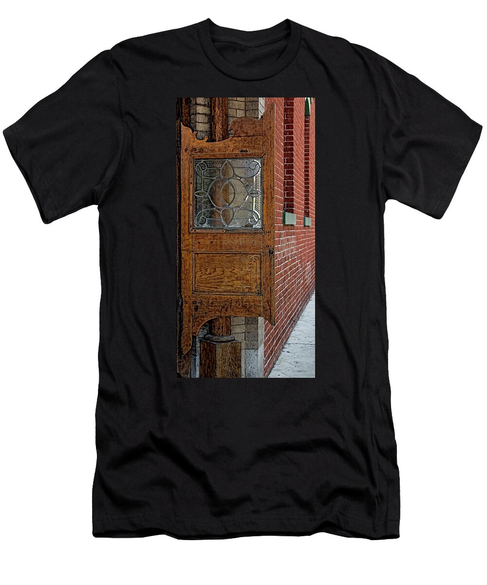 Amelia Island T-Shirt featuring the photograph Saloon Door Texture by Richard Goldman