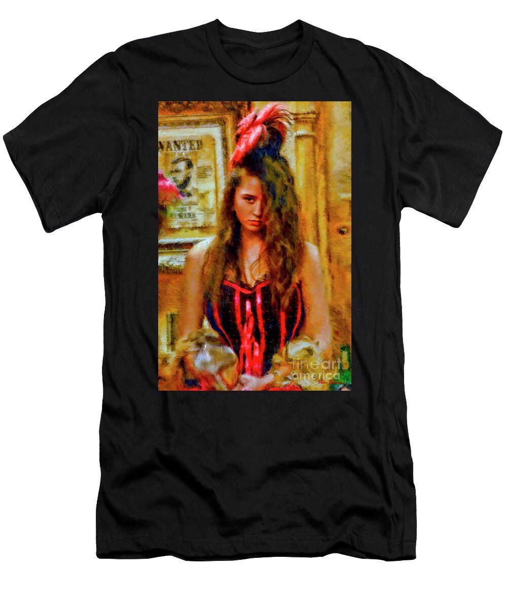 Pretty Girls T-Shirt featuring the photograph Saloon Girl by Blake Richards
