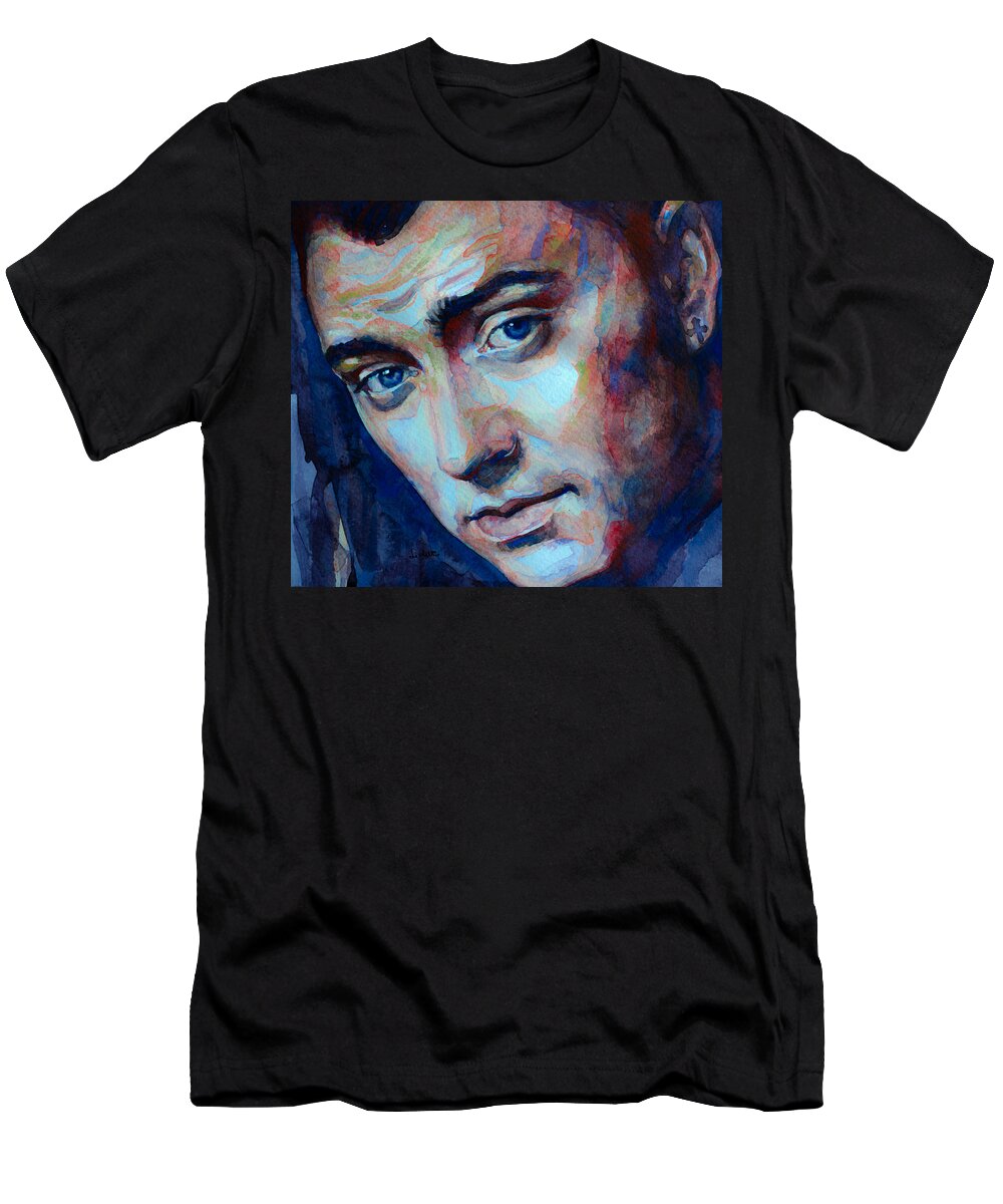 Sam Smith T-Shirt featuring the painting Sam Smith captured in watercolor by Laur Iduc