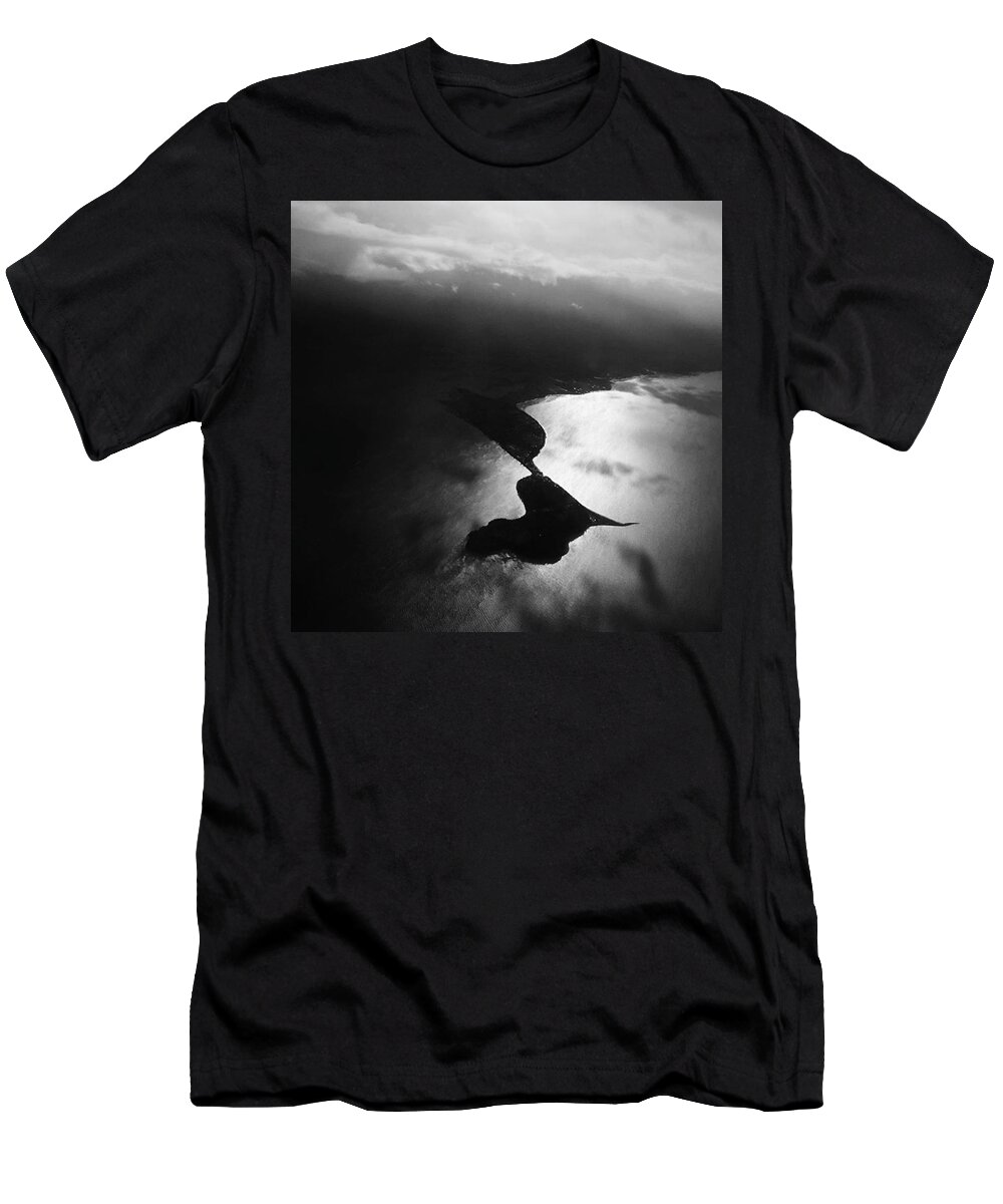 Blackandwhite T-Shirt featuring the photograph Samish Island :: Storm Break by Ginger Oppenheimer