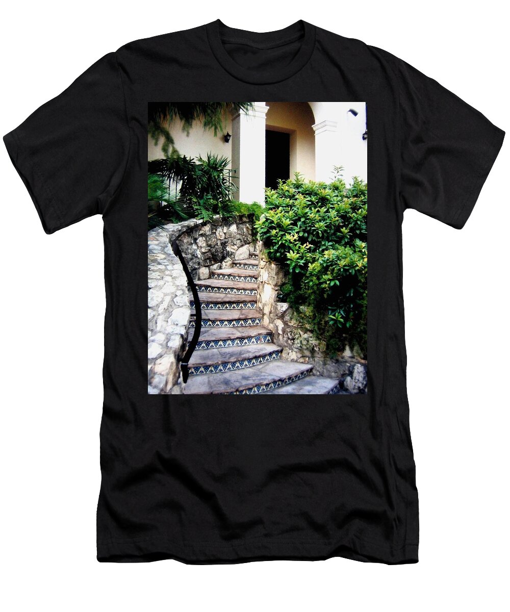San Antonio Stairway T-Shirt featuring the photograph San Antonio Stairway by Will Borden