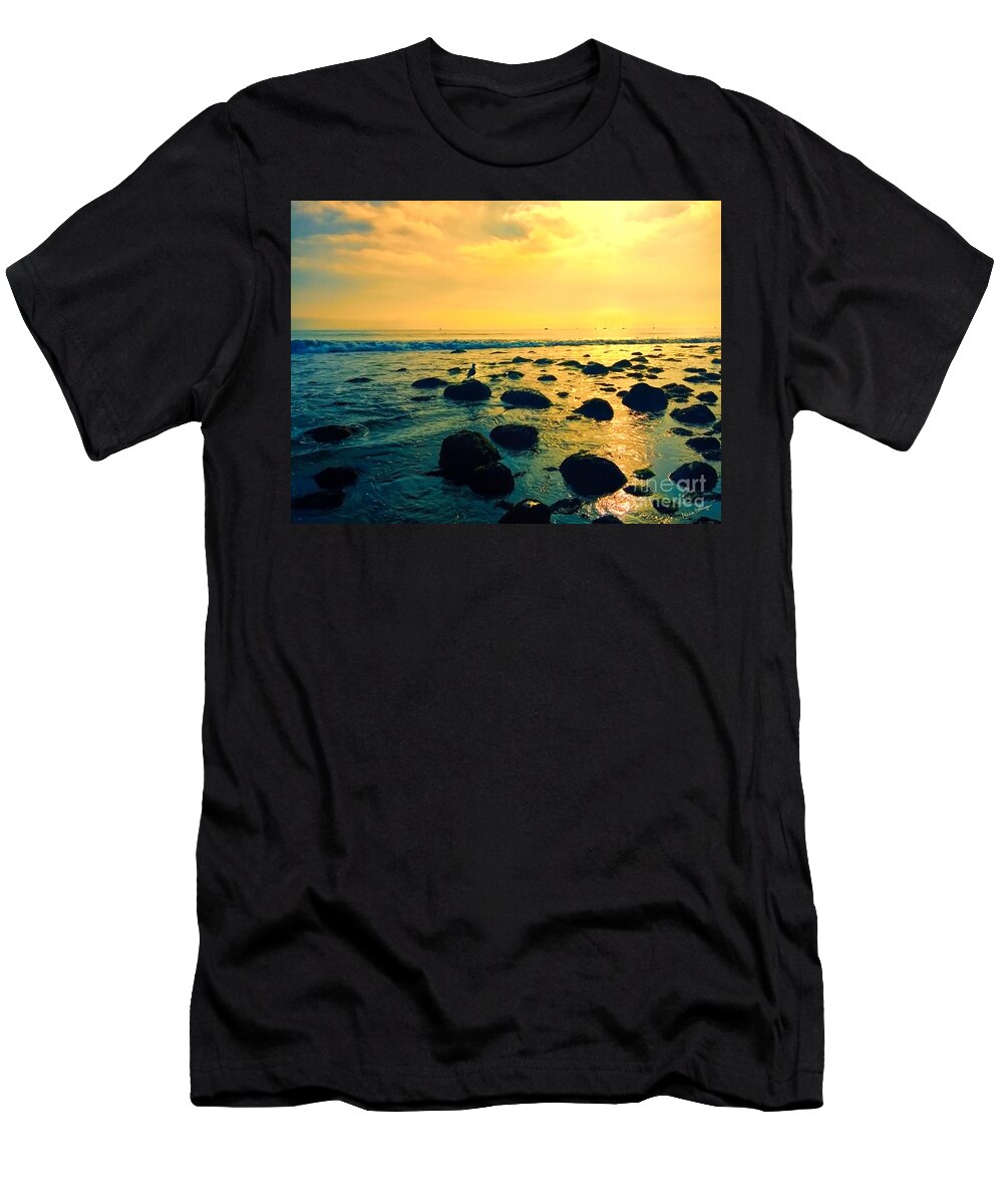 Photo T-Shirt featuring the photograph Santa Barbara California Ocean Sunset by Alicia Hollinger