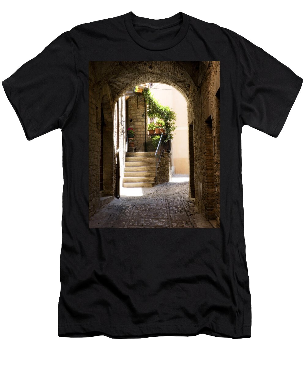 Italy T-Shirt featuring the photograph Scenic Archway by Marilyn Hunt
