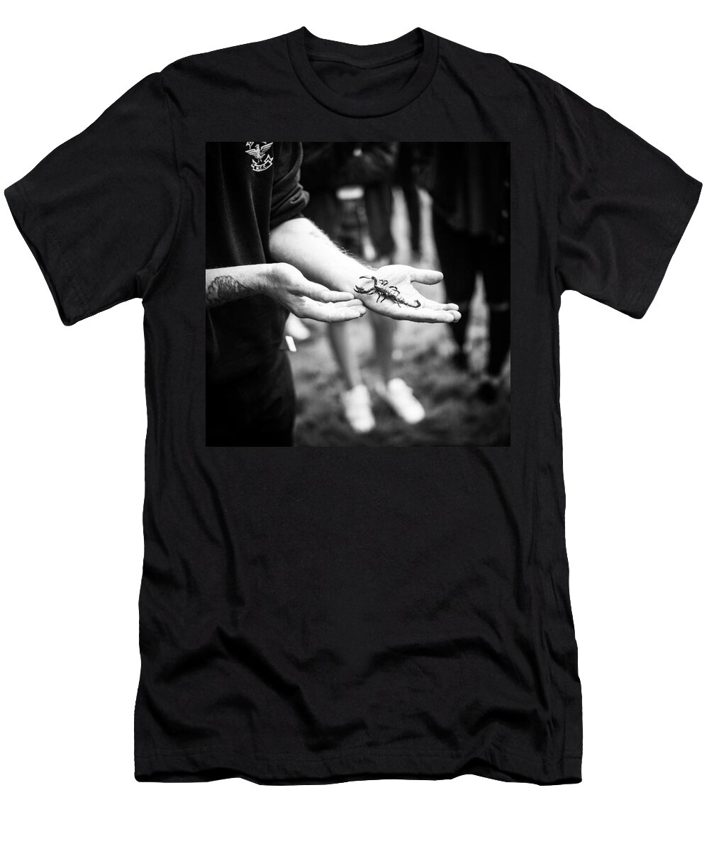 Aleckc T-Shirt featuring the photograph Scorpion by Aleck Cartwright