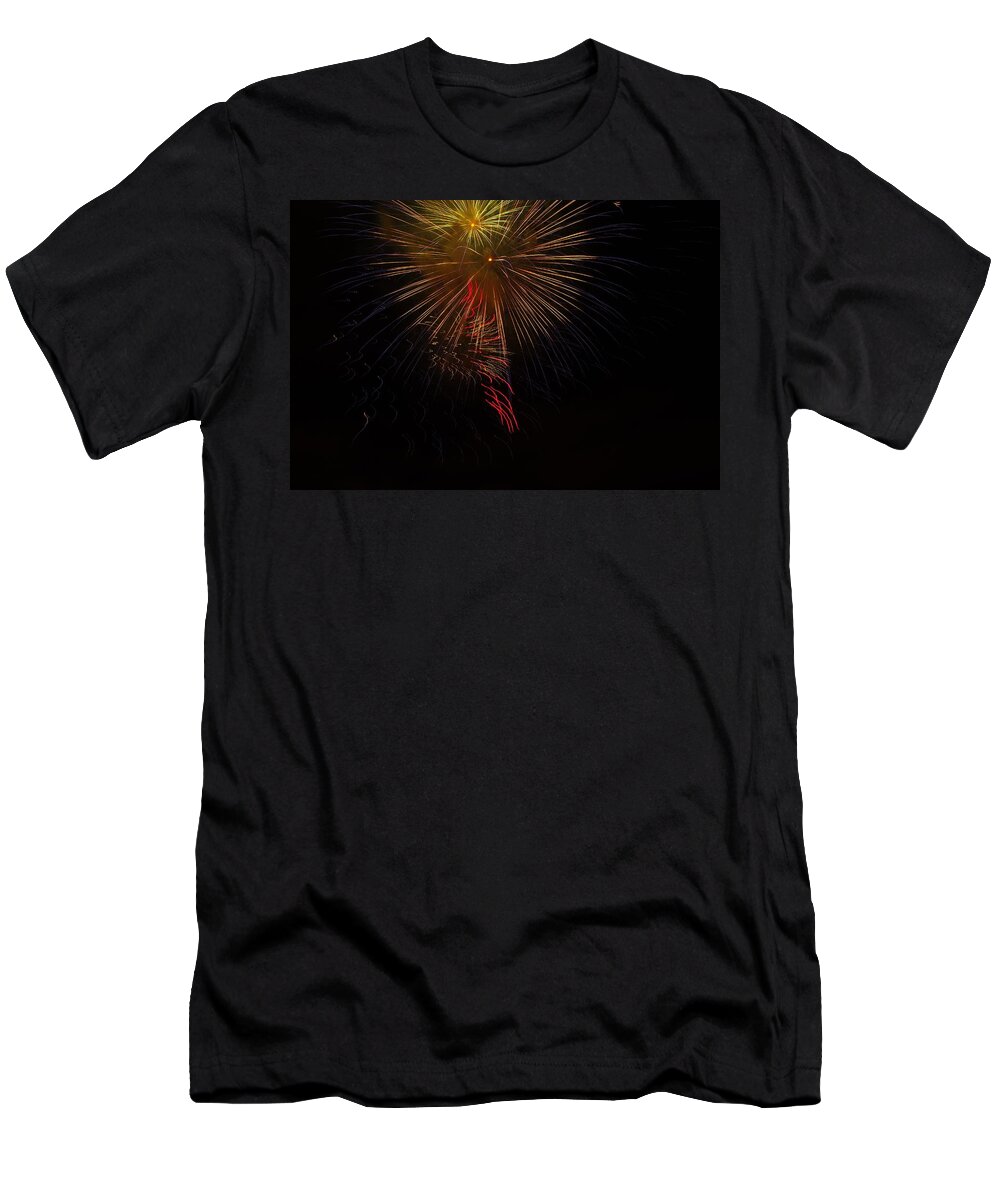 Seaworld T-Shirt featuring the photograph SeaWorld Fireworks 3 by Phyllis Spoor
