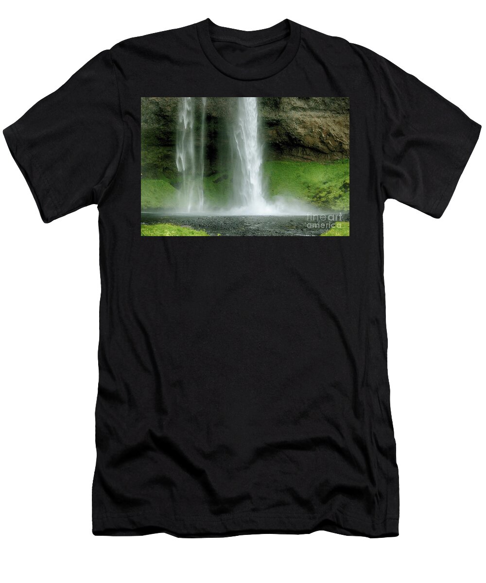Prott T-Shirt featuring the photograph Seljalandsfoss Iceland by Rudi Prott