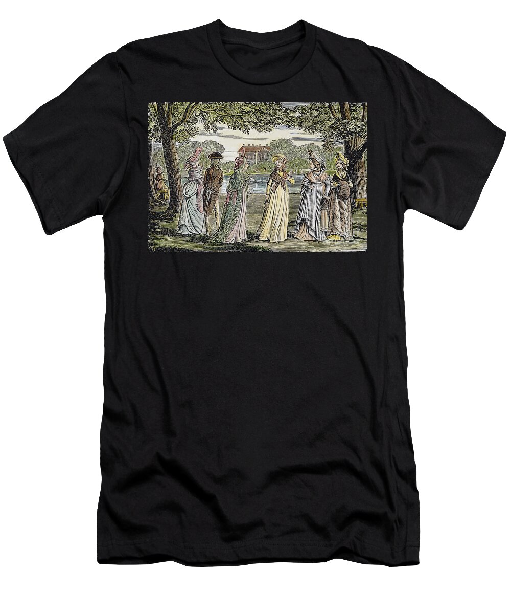 1811 T-Shirt featuring the drawing Sense And Sensibility, 1811 by Granger