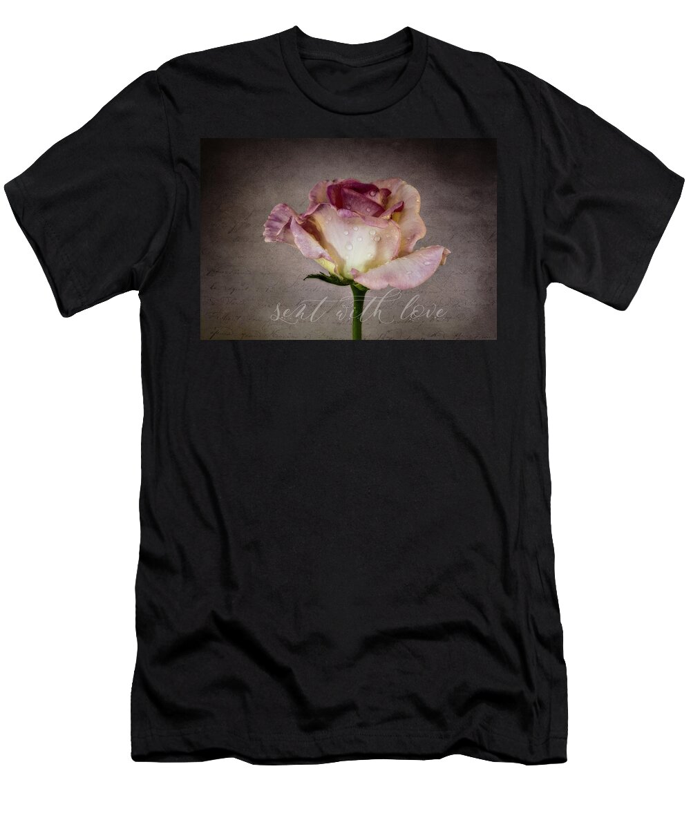 Photography T-Shirt featuring the digital art Sent with Love by Terry Davis