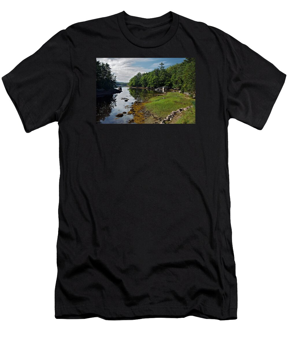 Lawrence T-Shirt featuring the photograph Serene Backyard by Lawrence Boothby