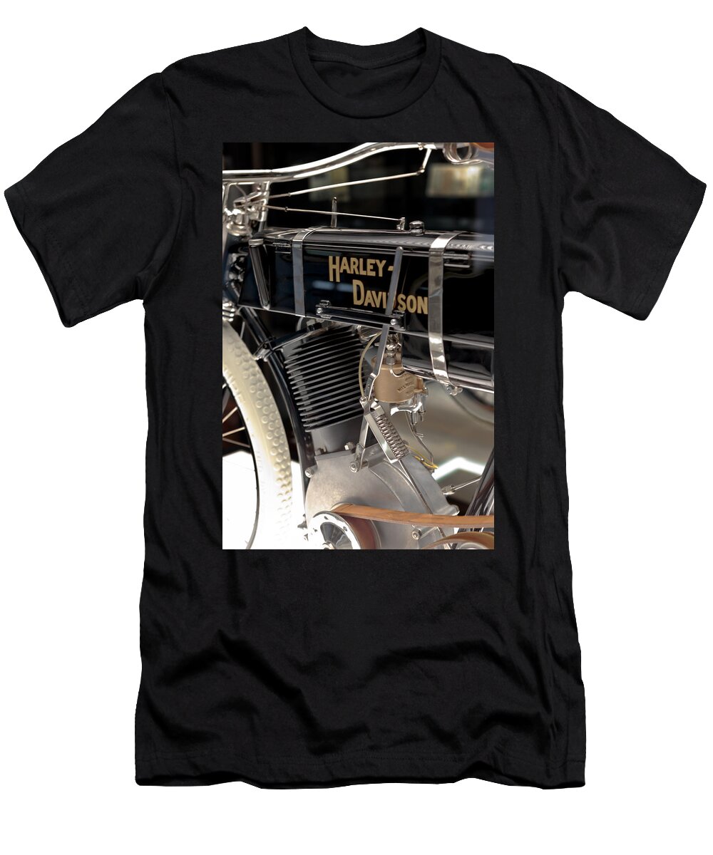 Harley T-Shirt featuring the photograph Serial Number One by Susan Rissi Tregoning