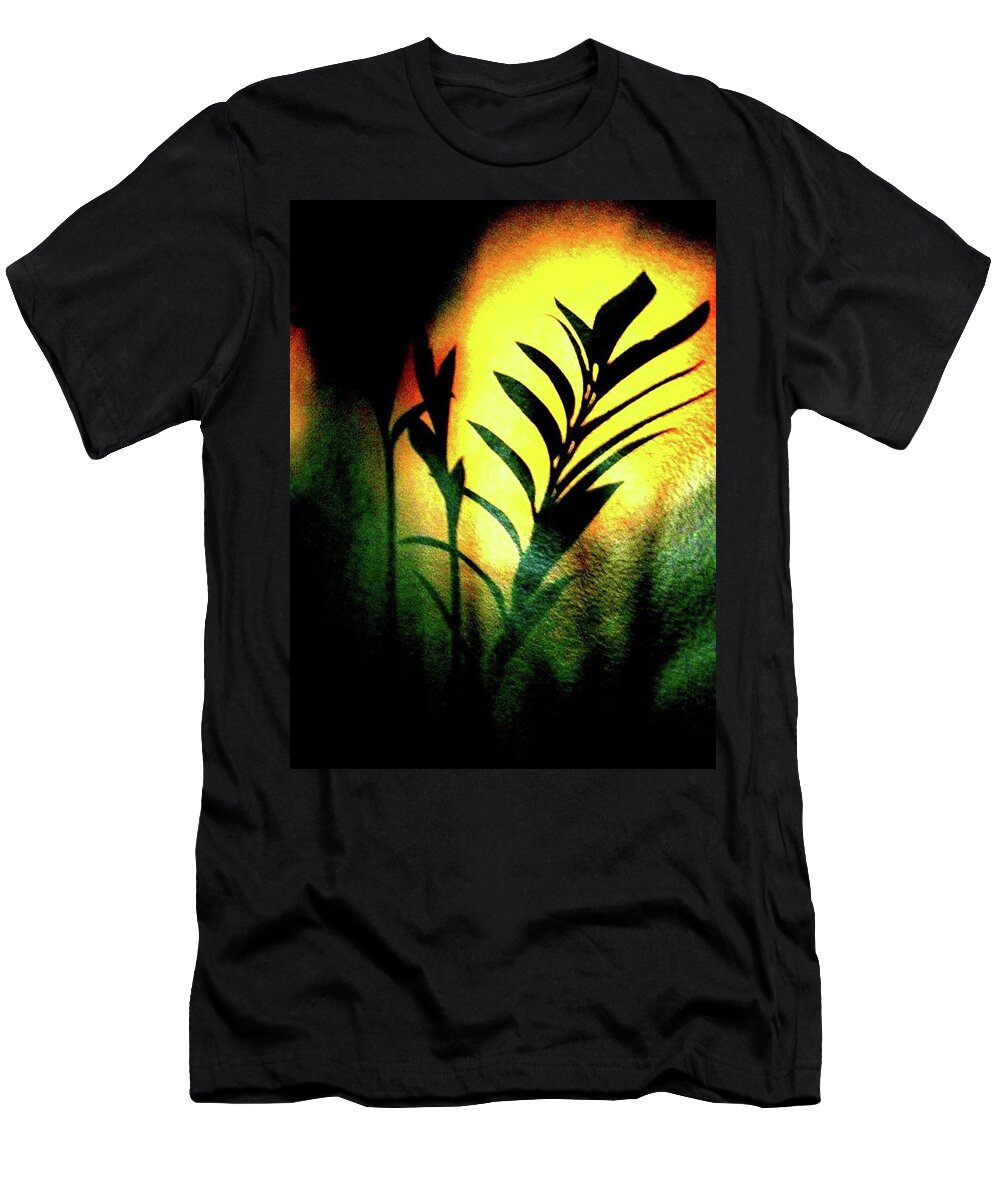 Shadow Green T-Shirt featuring the photograph Shadow by 'REA' Gallery