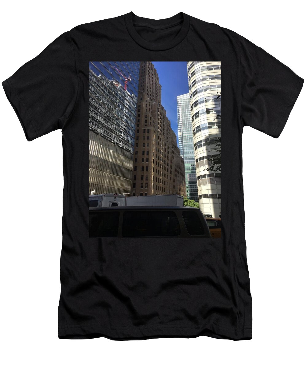 New York T-Shirt featuring the photograph Side by Side by Val Oconnor