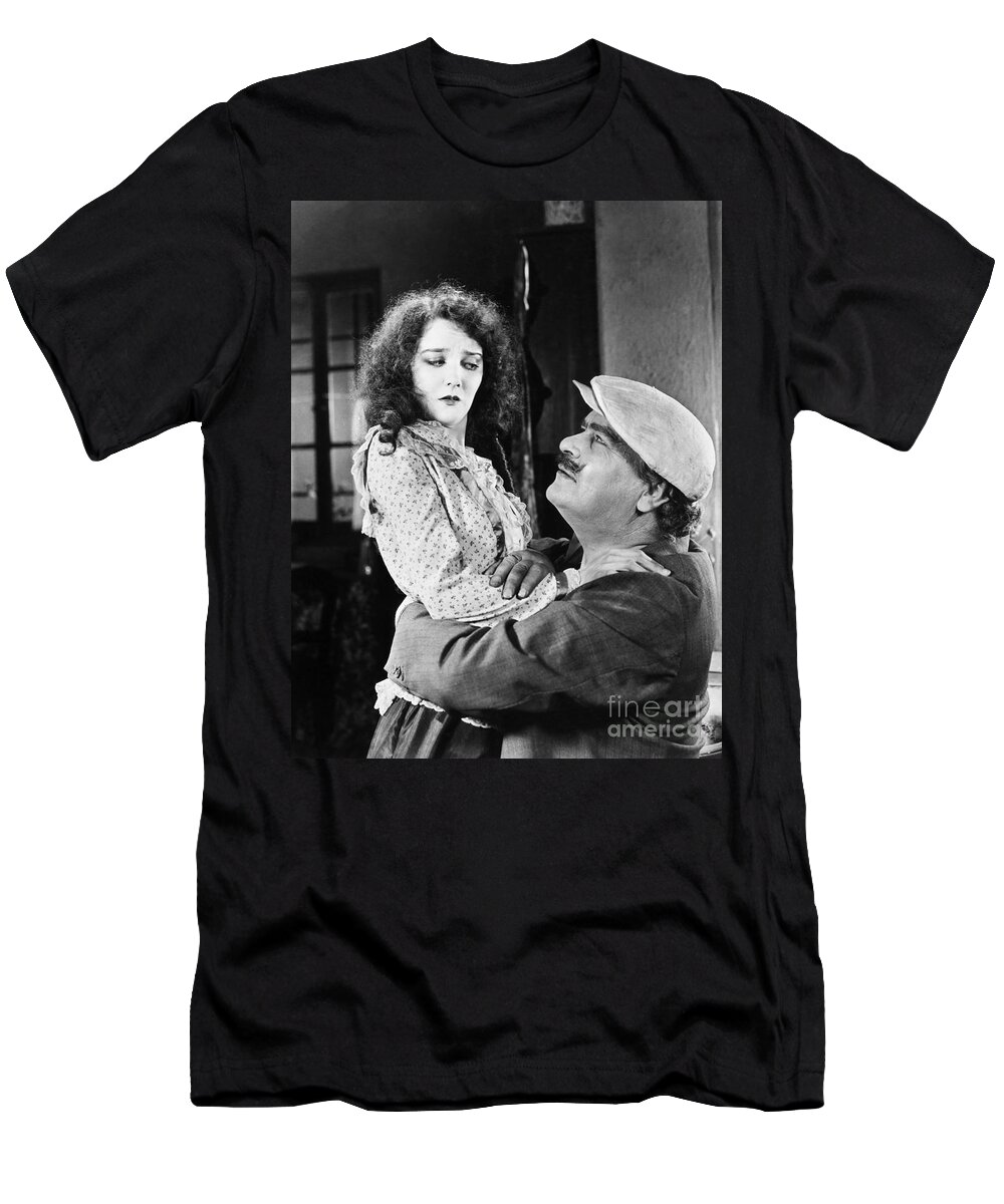 -one Man One Woman- T-Shirt featuring the photograph Silent Still: Man & Woman by Granger