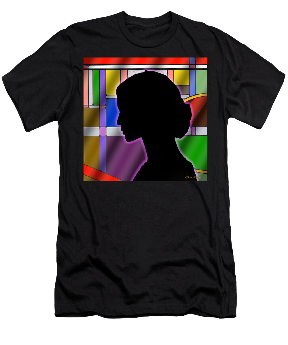Staley T-Shirt featuring the digital art Silhouette by Chuck Staley