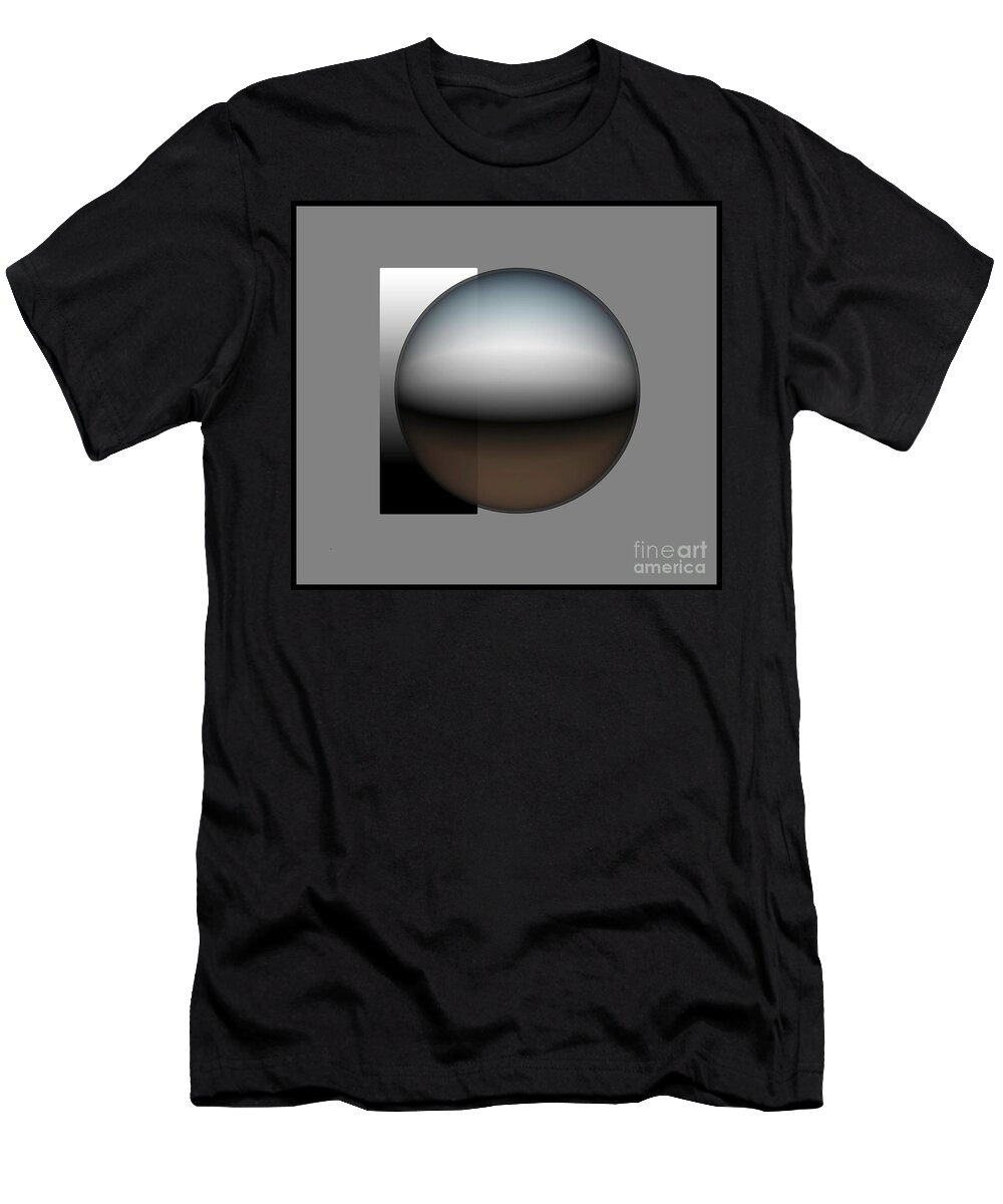 Abstract T-Shirt featuring the digital art Simplicity 34 by John Krakora