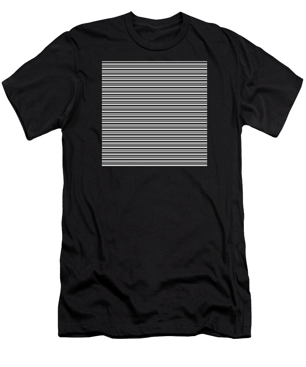 Stripes T-Shirt featuring the digital art Simply Stripes- Art by Linda Woods by Linda Woods