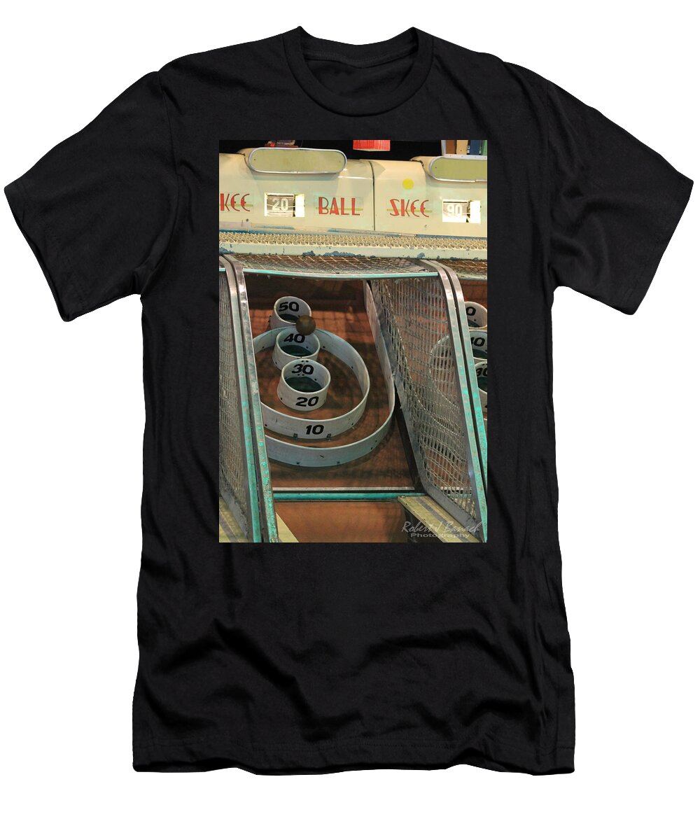 Skee Ball T-Shirt featuring the photograph Skee Ball at Marty's Playland by Robert Banach
